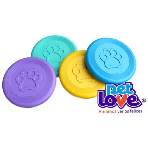 Juguete Para Perro Pet Love Frisbee Huella